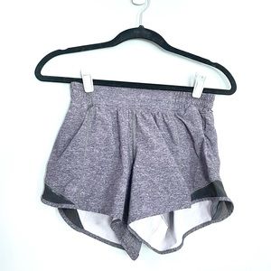 Size 6 (tall) Hotty Hot Gray Lululemon shorts